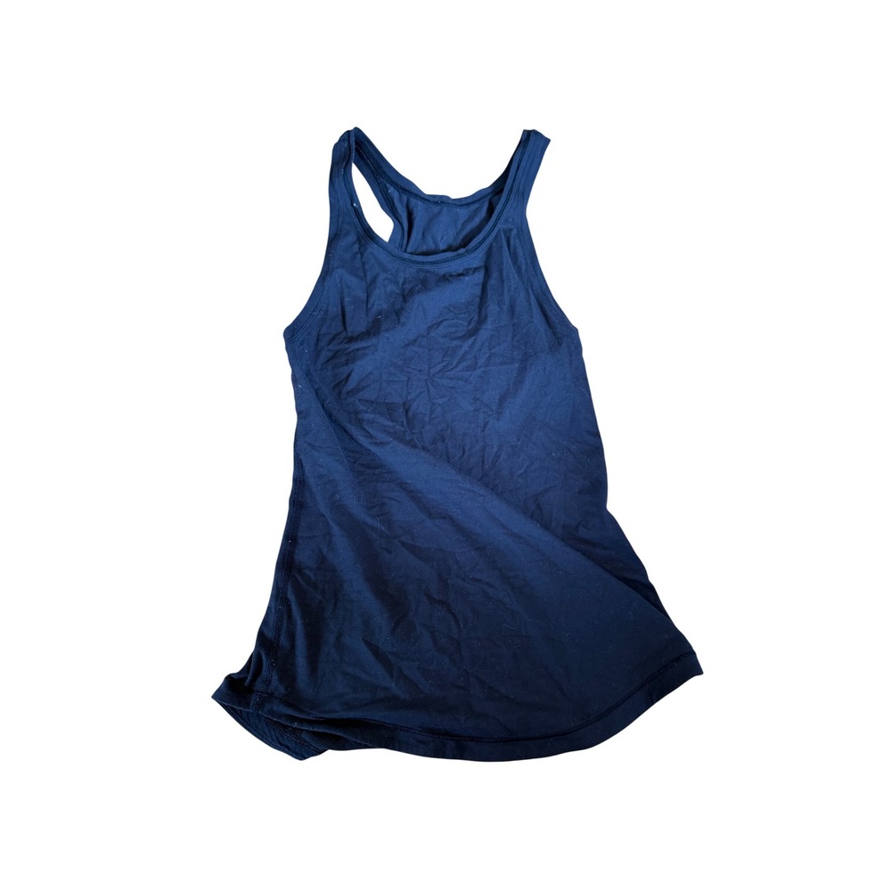 Lululemon Black Racerback Athletic Tank Top Scoop Neck Yoga Workout Shirt